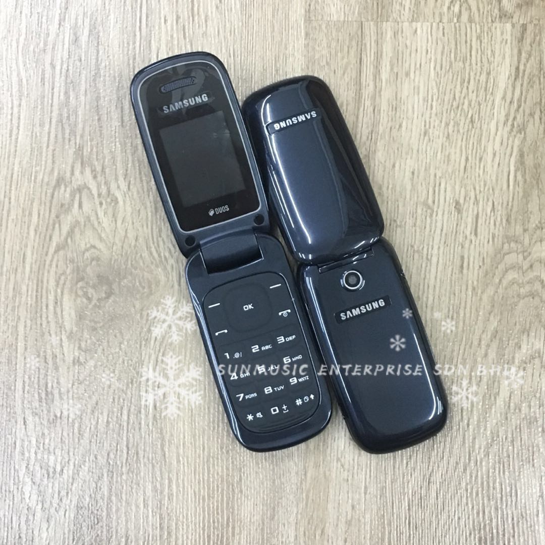 (BLACK)SAMSUNG E1272 95% NEW RECON REFURBISHED(READY STOCK)